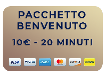 Acquista pacchetti minuti 1 benvenuto 10 euro 2