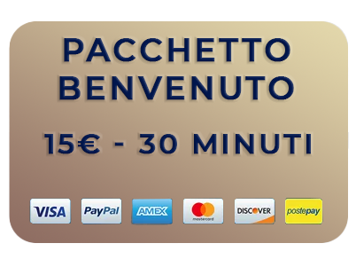 Acquista pacchetti minuti 3 benvenuto 15 euro 2