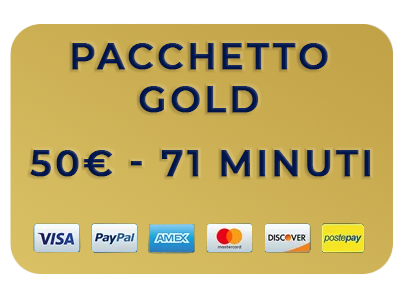 Acquista pacchetti minuti 34 gold 50 euro 2
