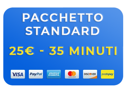 Acquista pacchetti minuti 20 standard 25 euro 2